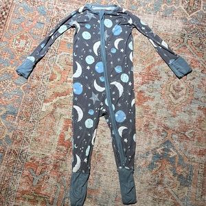 Little Sleepies To the Moon & Back Zippy (blue)